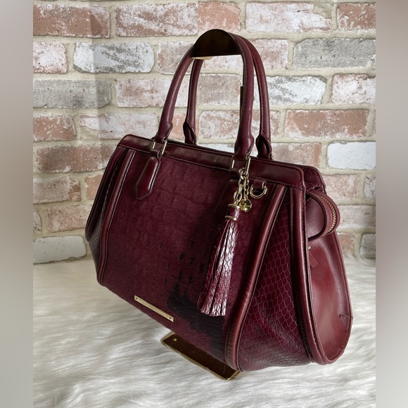 Brahmin Arden Satchel Tart Croc Embossed Leather - Picture 4 of 15